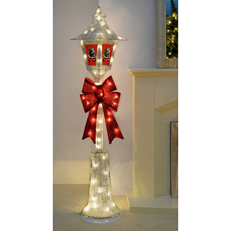 The Seasonal Aisle Large PreLit Victorian Style Christmas Lamp Post